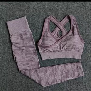 Seamless Camo Workout Set